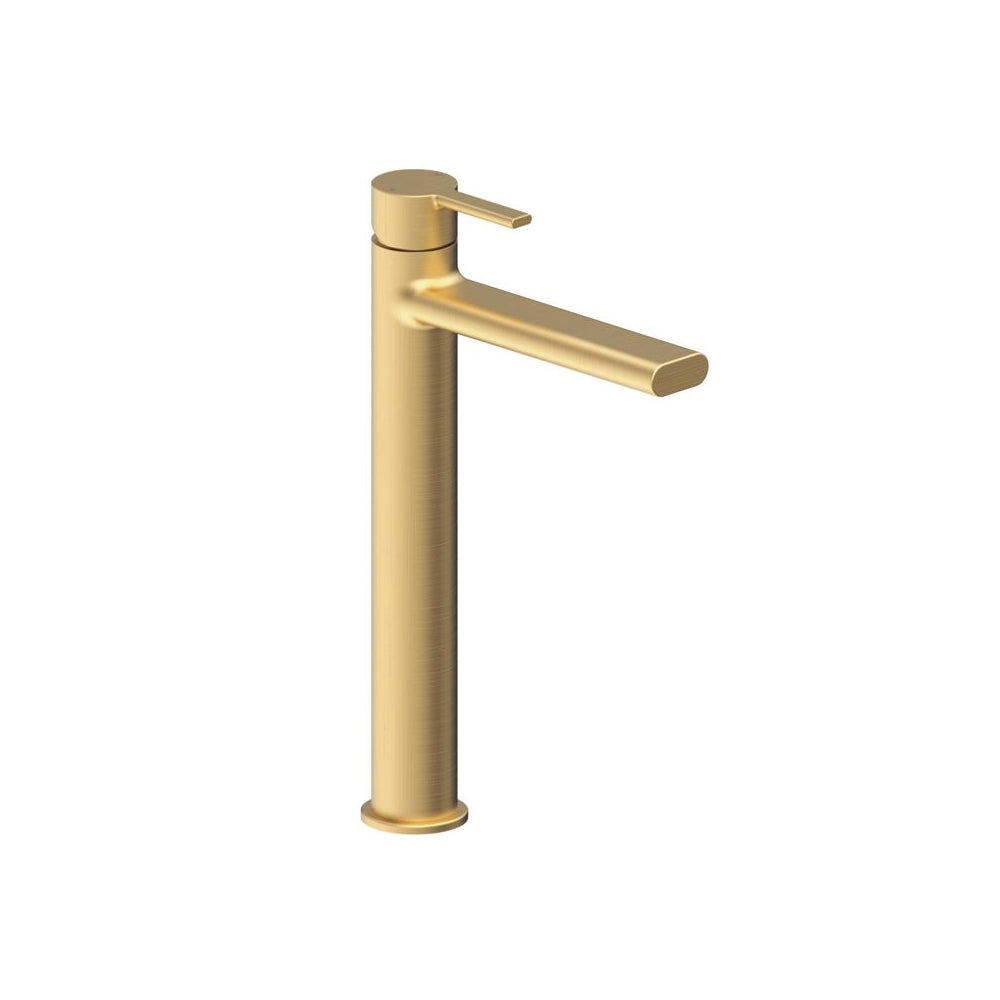 Evola Tall Basin Mixer - Brushed Brass