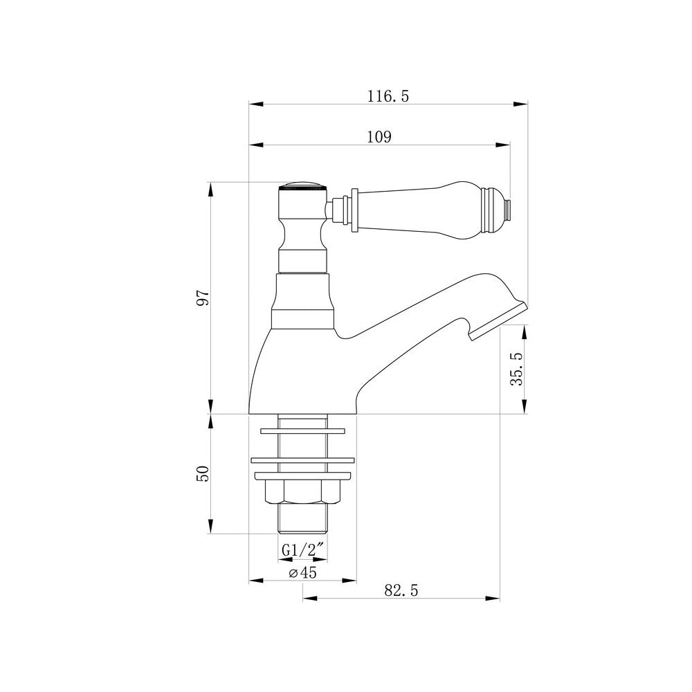 Auvellis Solenne Basin Pillar Taps – product image 3