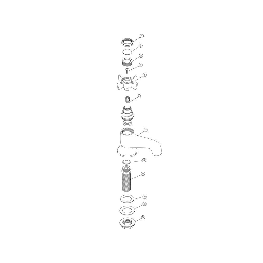 Auvellis Solenne Basin Pillar Taps – Chrome – product image 4