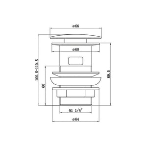 Universal Slotted Clicker Waste Pureflo