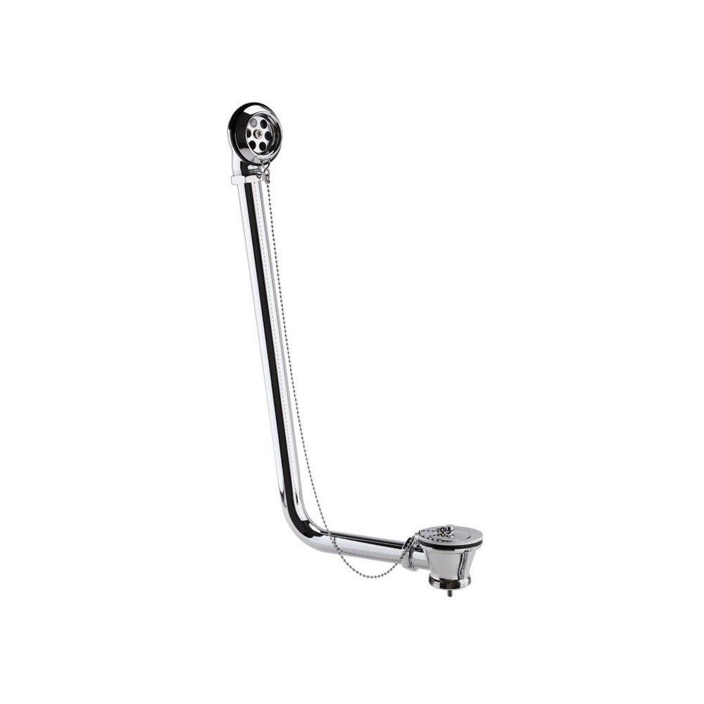 Exposed Bath Plug & Chain Waste - Chrome