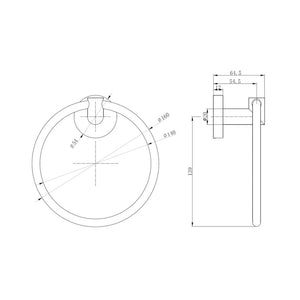Melbourne Round Towel Ring Bathwise