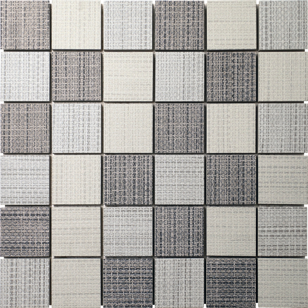APE MALLA HABITAT MIX GREY-SKY-WHITE 30X30 (5X5) — Matt