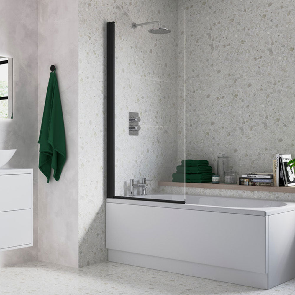 Auvellis Nexara Single Panel Straight Bath Screen