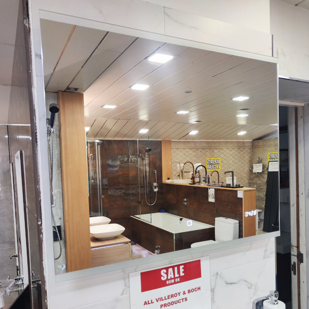 Playa 800x650 Illuminated Mirror With Bluetooth Player, Speaker And Digital Clock Playa