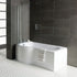 Pureflo 1700x700-850mm Shower Bath 0th With Screen And Bath Panels