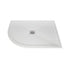 Pureflo 900x900mm Quadrant 25mm Ultra Slim Shower Tray (Stone Resin) With 90mm High Flow Waste Pureflo