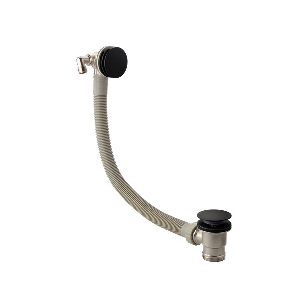 Auvellis bath overflow filler waste in Matt Black