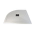 Pureflo Off-set Quadrant 25mm Ultra Slim Shower Tray (Stone Resin) With 90mm High Flow Waste Pureflo
