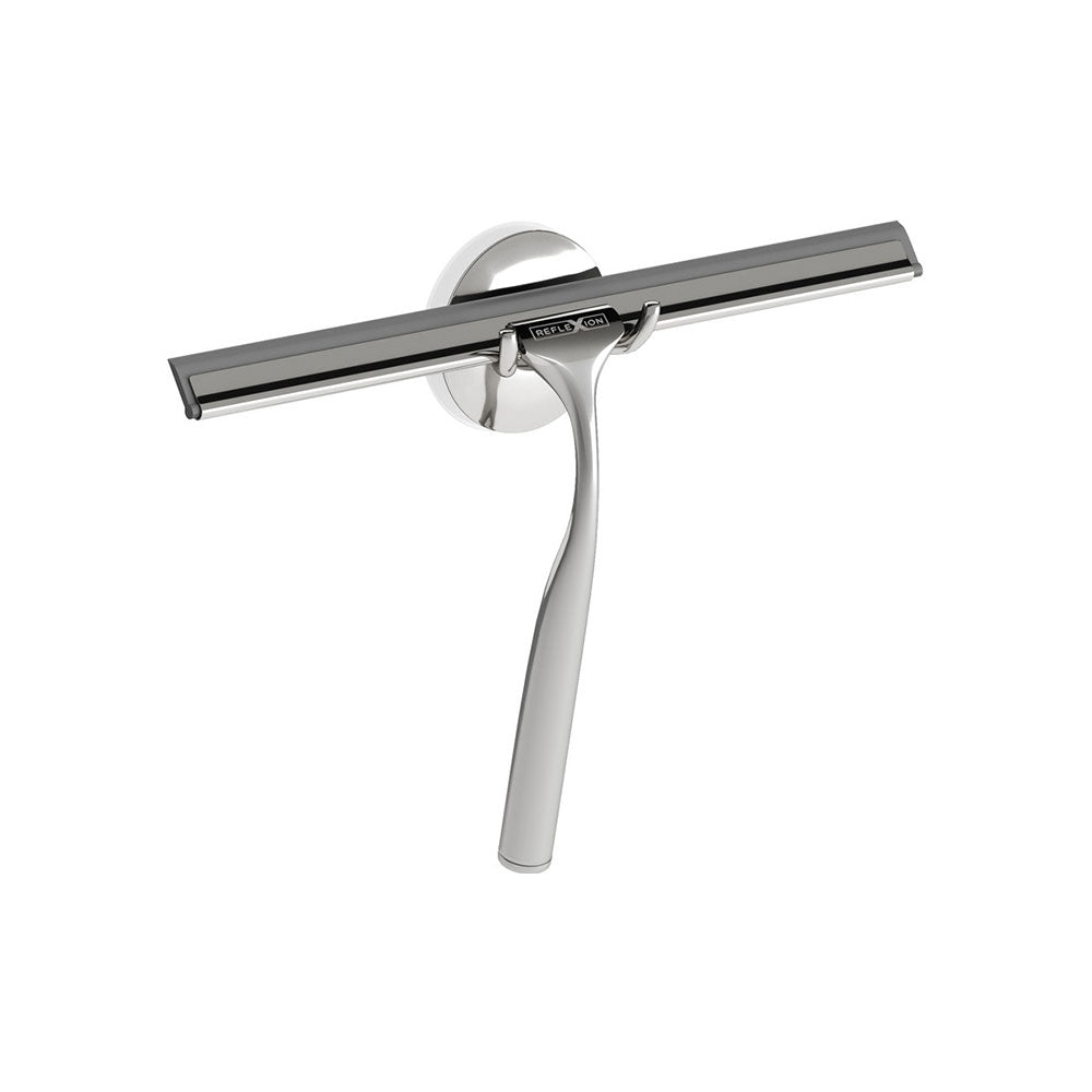 Pureflo Shower Blade Squeegy With Suction Cup Holder Steel Pureflo