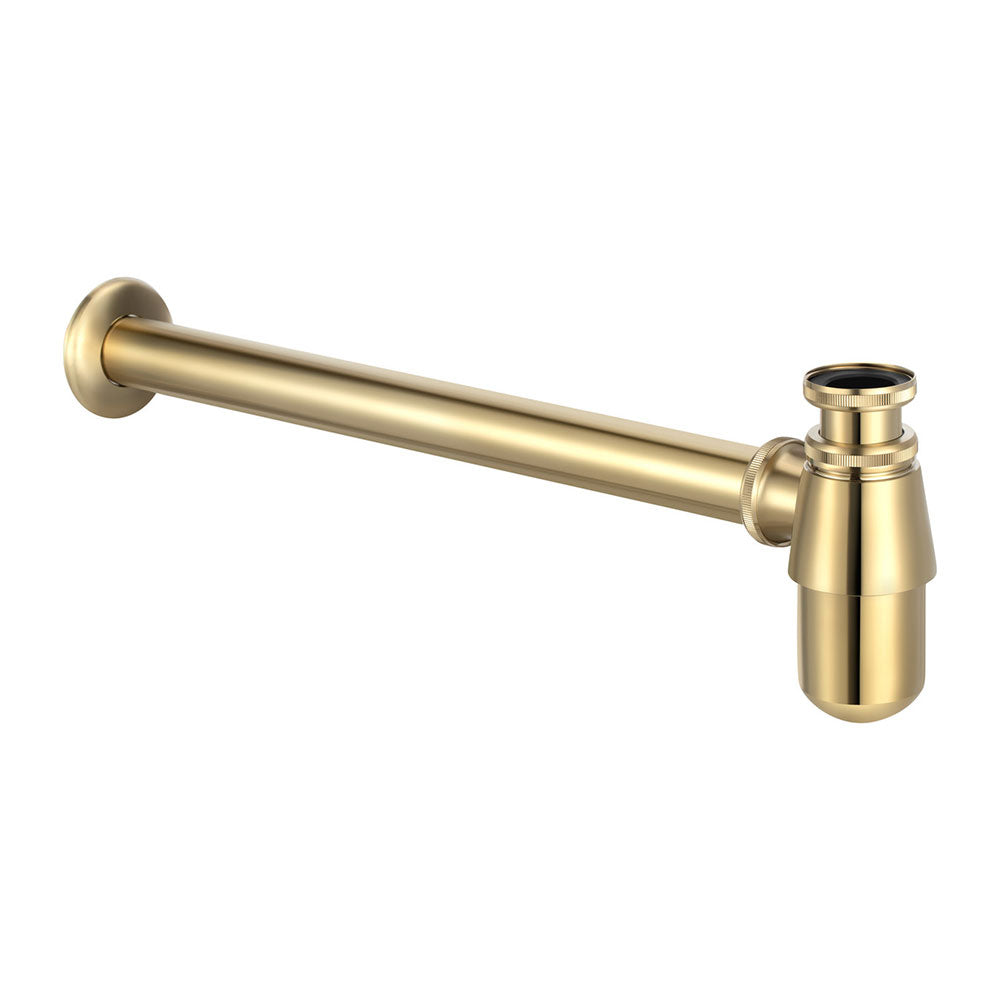Auvellis Nexara Traditional Adjustable Bottle Trap – Brushed Brass