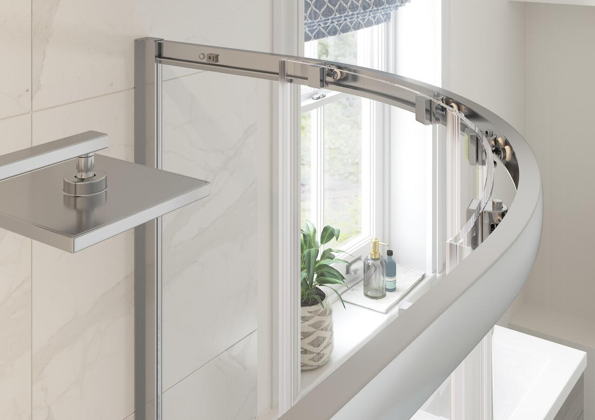2 Door Easy-Fit Quadrant & 45mm Tray Pack - Chrome - REFX-CLASSIX-2DQUAD_CAM.jpg