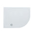 Rio Offset Quadrant 40mm Low Profile Shower Tray (Stone Resin) With 90mm High Flo Waste