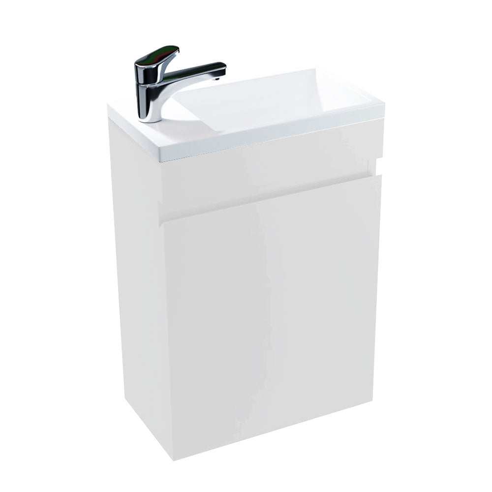 Rio Wall Hung Cloakroom Basin With White Resin Washbasin Rio