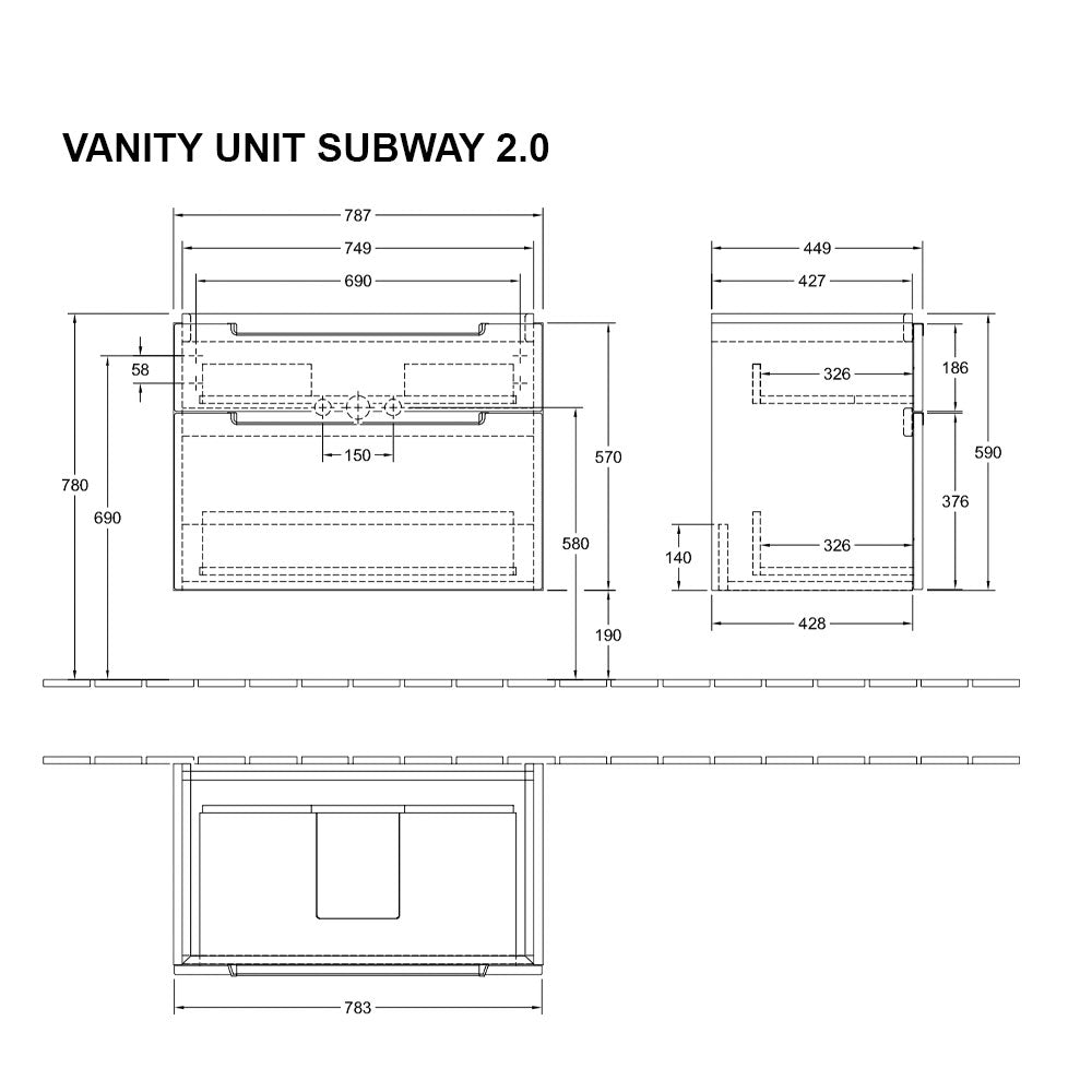 Villeroy & Boch Subway 2.0  Bathroom Set Villeroy & Boch