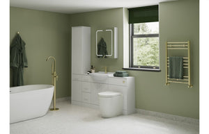 Auvellis Grada towel rail in a bathroom