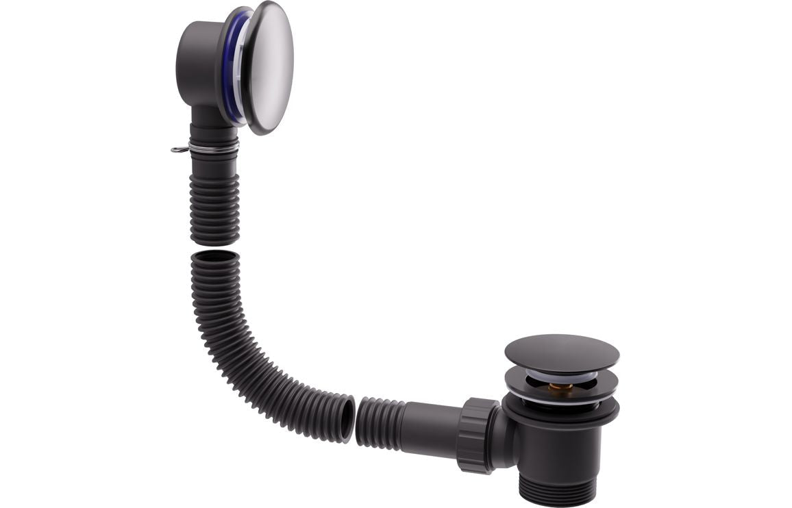 Auvellis Bath Overflow and Clicker Waste – Gunmetal