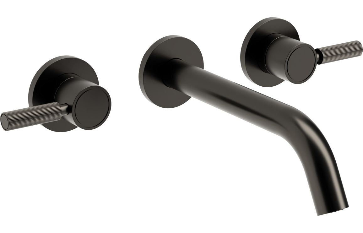 Auvellis Refine Wall-Mounted Basin/Bath Mixer – Gunmetal