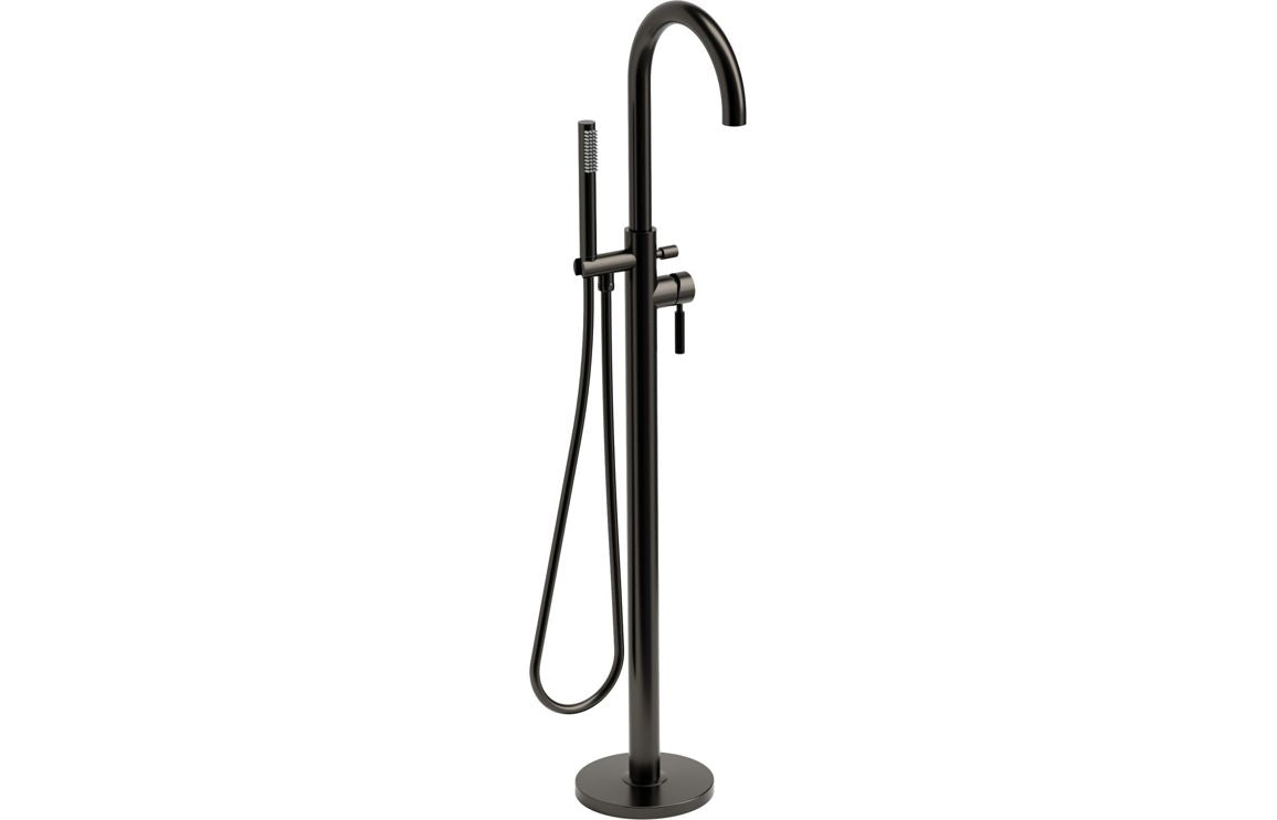 Auvellis Refine Floorstanding Bath/Shower Mixer – Gunmetal