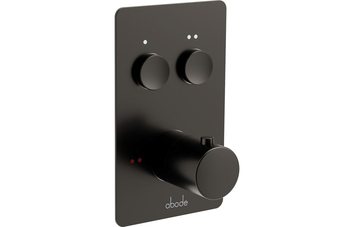 Auvellis Uno Concealed Push-Button Shower – 2 Outlet – Gunmetal