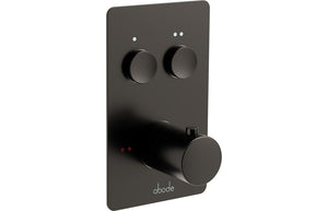 Auvellis Uno Concealed Push-Button Shower – 2 Outlet – Gunmetal