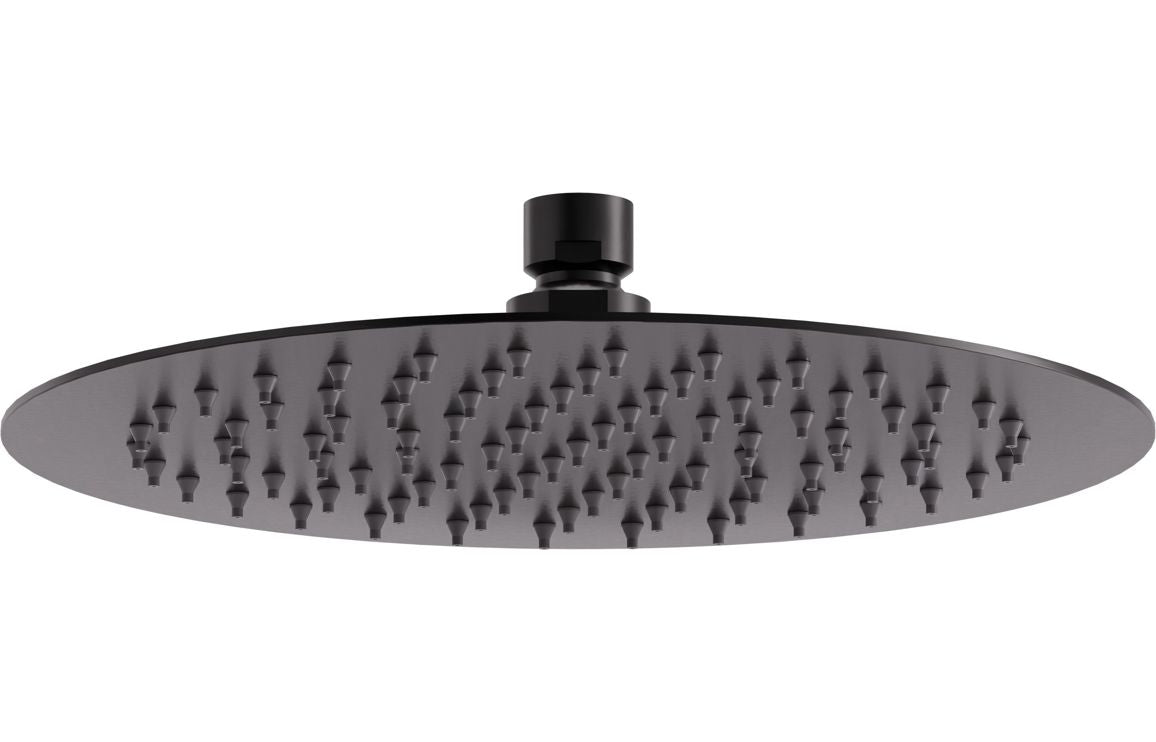 Auvellis Uno Round 250mm Shower Head – Gunmetal
