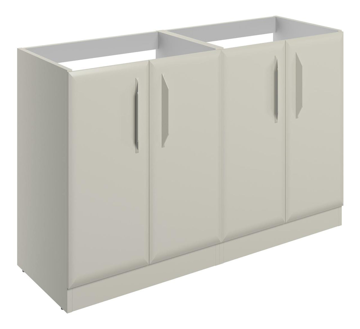 Auvellis Arven 1180mm floor-standing 4-door basin unit in Matt Latte
