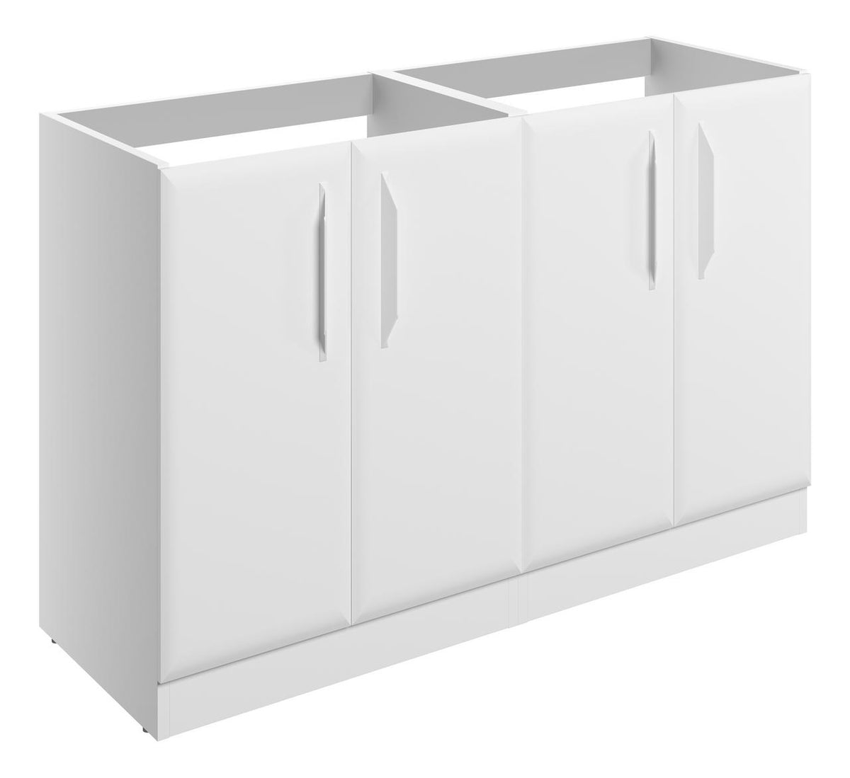 Auvellis Arven 1180mm floor-standing 4-door basin unit in Matt White