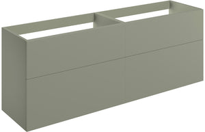 Auvellis Arven 1180mm wall-hung four-drawer modular vanity run in matt olive green