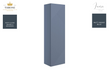 Auvellis Arven 350mm slim-depth wall-hung tall cabinet in matt smoke blue