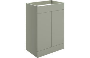 Auvellis Arven 590mm floor-standing two-door modular vanity unit in matt olive green