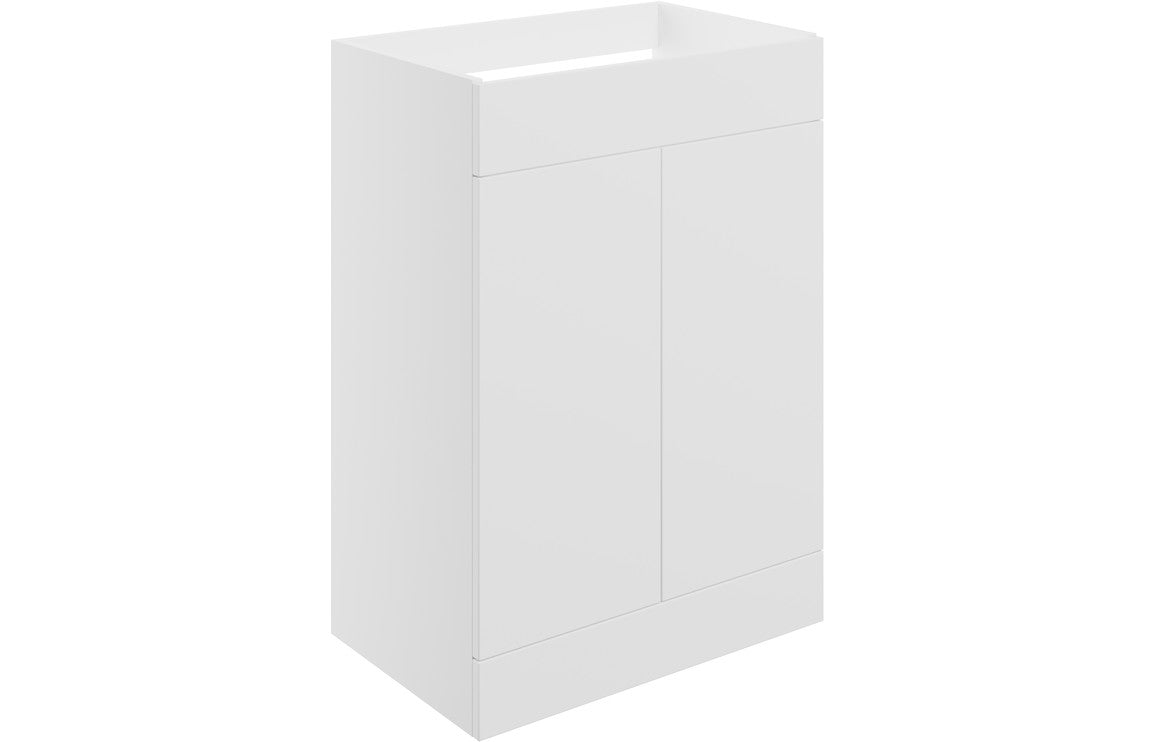 Auvellis Arven 590mm floor-standing two-door modular vanity unit in matt white