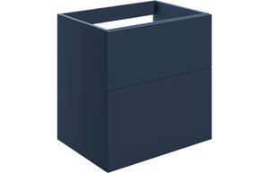 Auvellis Arven 590mm wall-hung twin-drawer modular vanity unit in matt deep blue