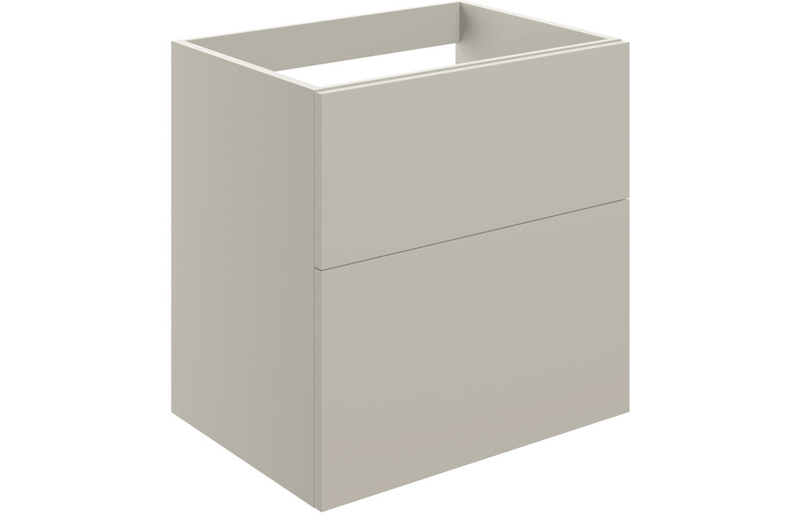 Auvellis Arven 590mm wall-hung twin-drawer modular vanity unit in matt latte
