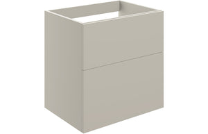Auvellis Arven 590mm wall-hung twin-drawer modular vanity unit in matt latte