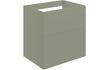 Auvellis Arven 590mm wall-hung twin-drawer modular vanity unit in matt olive green