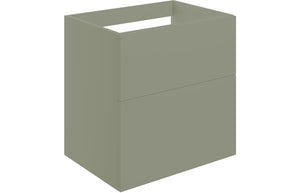 Auvellis Arven 590mm wall-hung twin-drawer modular vanity unit in matt olive green