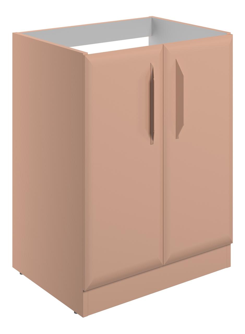 Auvellis Arven 600mm floor-standing 2-door basin unit without top – Matt Apricot