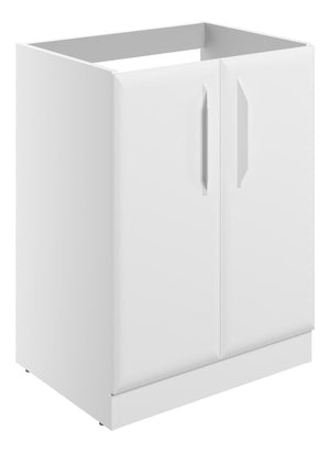 Auvellis Arven 600mm floor-standing 2-door basin unit without top – Matt White