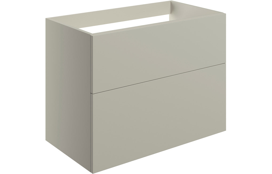 Auvellis Arven 790mm wall-hung twin-drawer modular vanity unit in matt latte