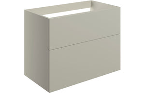 Auvellis Arven 790mm wall-hung twin-drawer modular vanity unit in matt latte