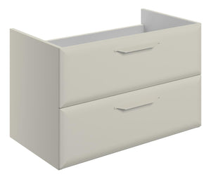 Auvellis Arven 795mm wall-hung 2-drawer basin unit in Matt Latte