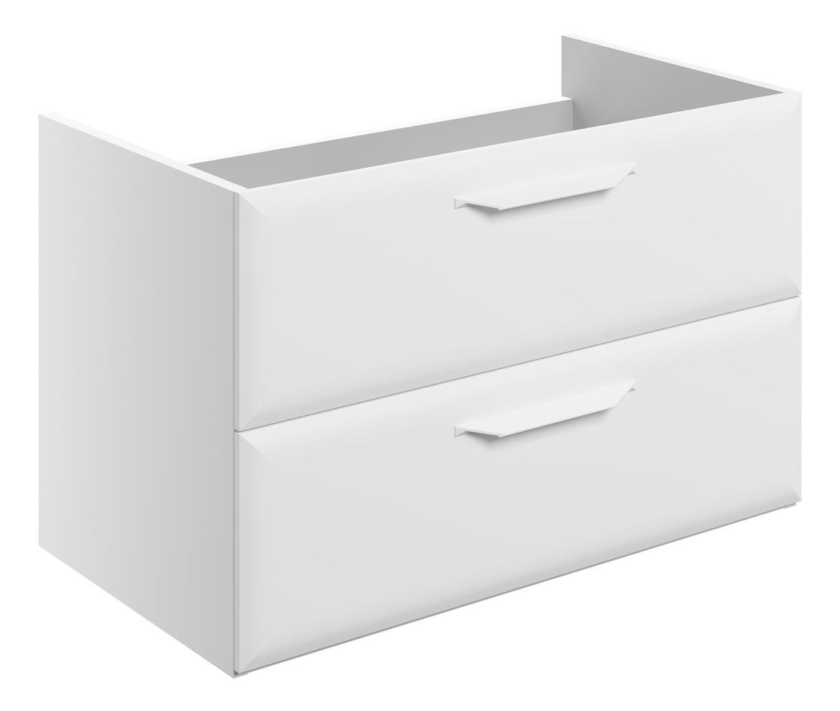 Auvellis Arven 795mm wall-hung 2-drawer basin unit in Matt White
