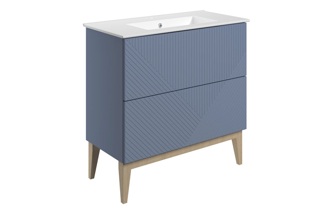 Auvellis Arven 815mm vanity – Matt Smoke Blue
