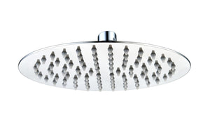 Auvellis Nexara ultra-slim round fixed shower head in Chrome – 250mm
