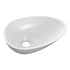 Auvellis Ava 320mm white resin countertop basin complete view