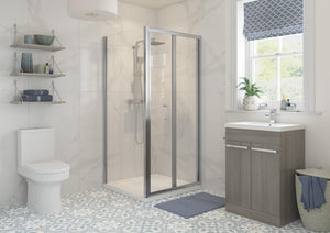 Auvellis Nexara Classix 6mm Shower Side Panel - Chrome – 800mm