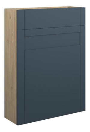 Auvellis Forma 600mm Slim WC Unit – Matt Arley Blue with Oak cabinet