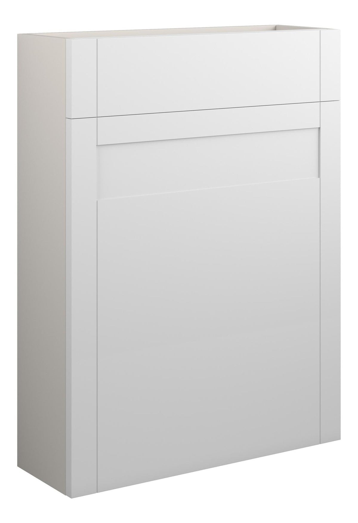 Auvellis Forma 600mm Slim WC Unit – Matt White with Grey cabinet