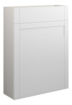 Auvellis Forma 600mm Slim WC Unit – Matt White with Grey cabinet